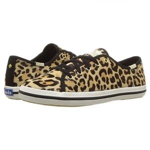 Kate Spade x Keds ‘Kickstart’ Leopard Calf Hair Low Top Sneaker